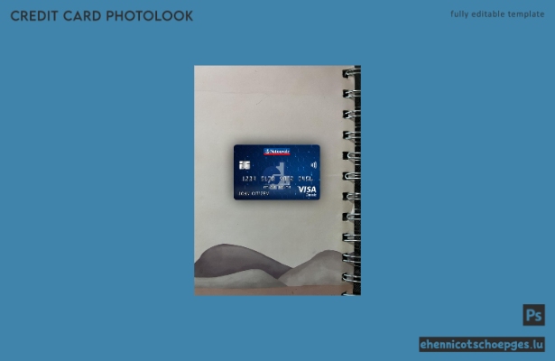 Vereinigtes Königreich Nationwide Bank Visa Classic Karte Fotoansicht Beispielvorschau